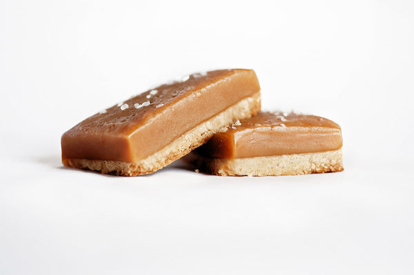 Sea Salt Topped Caramel Shortbread Hunk