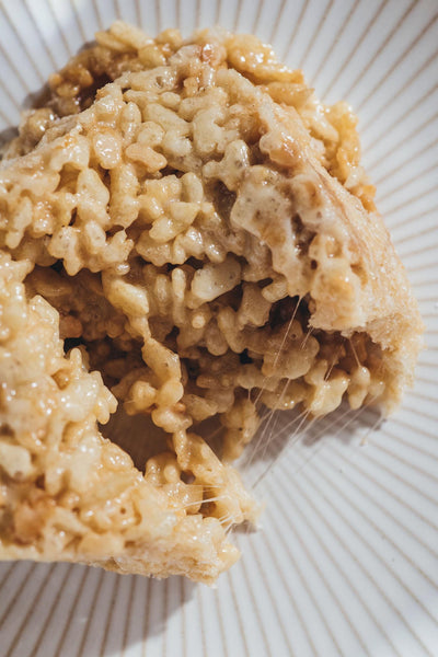 Salted Caramel & Brown Butter Rice Krispie Bars